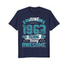 Image of June 1963 Birthday 55 Years Of Being Awesome T-Shirt