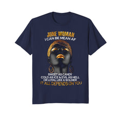 June Woman I can be mean AF T-Shirt Birthday Tees
