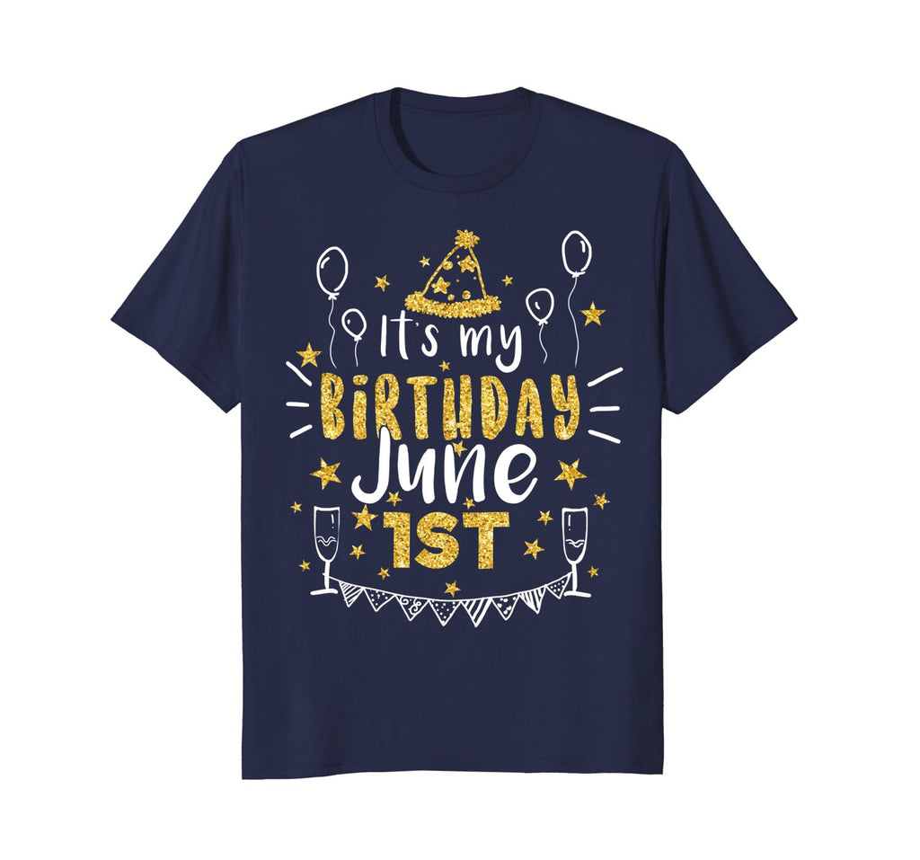 Birthday June 1st Party T-shirt Born On June 1st