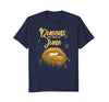 Image of Queens Are Born In June Birthday T-Shirt for Black Women