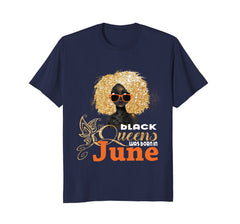 Black Queens Birthday Are Born In June T-Shirt for Women
