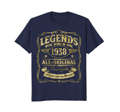 Legends Are Born In June 1938 Vintage T-Shirt 80th Birthday