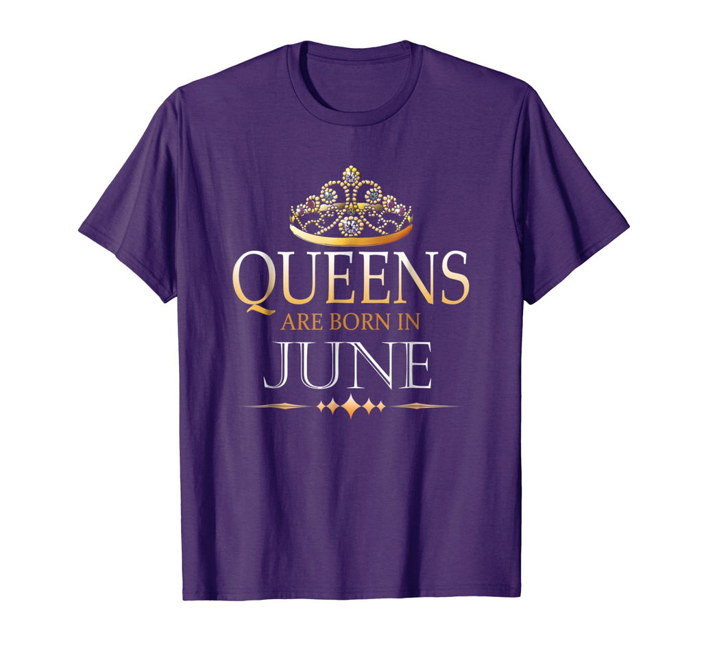 Queens Are Born In June Shirt Theme Birthday Party Royal