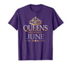 Image of Queens Are Born In June Shirt Theme Birthday Party Royal