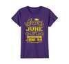 Image of Womens Golden Real Queens Are Born On June 04 Birthday Shirt