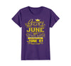 Image of Womens Golden Real Queens Are Born On June 01 Birthday Shirt