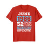 Image of June 1986 - 32nd Birthday T-Shirt Gift