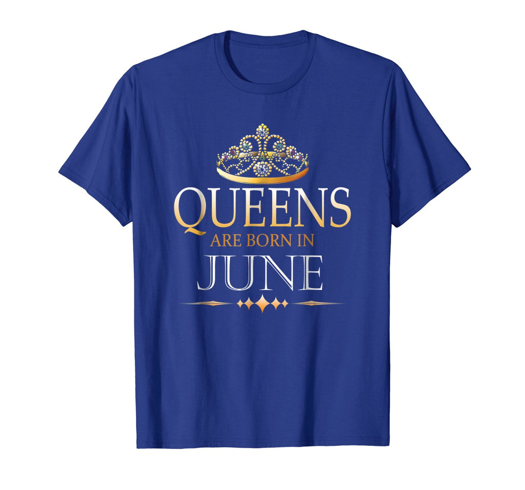 Queens Are Born In June Shirt Theme Birthday Party Royal