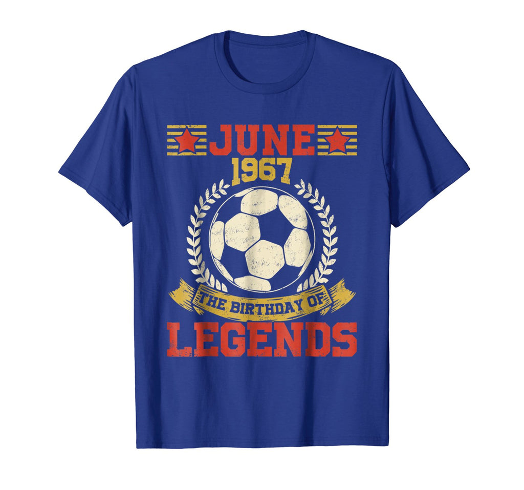 51st Birthday The Birthday Of Legends Soccer June 1967 Tee