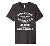 Image of Oklahoma JUNE Birthday Sunshine Mixed With Tornado Slim Tee