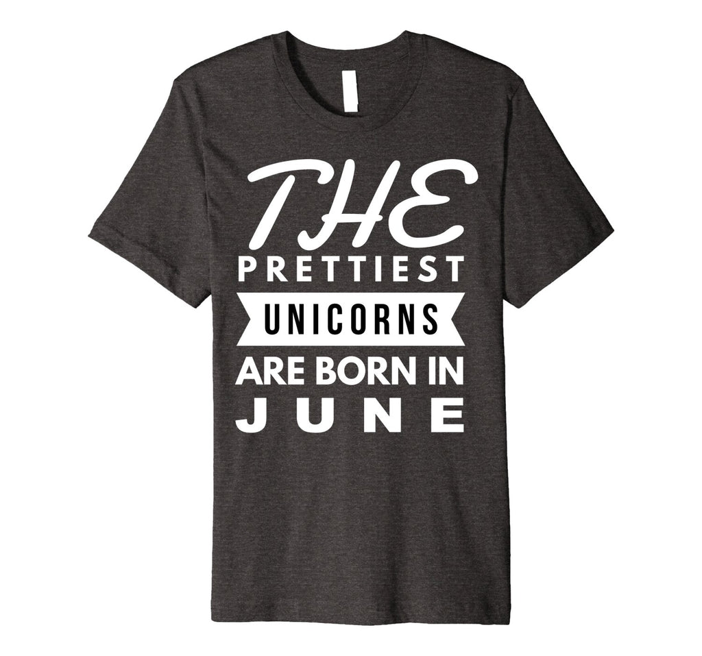 Unicorns are Born in June Cute TShirt Birthday Gift