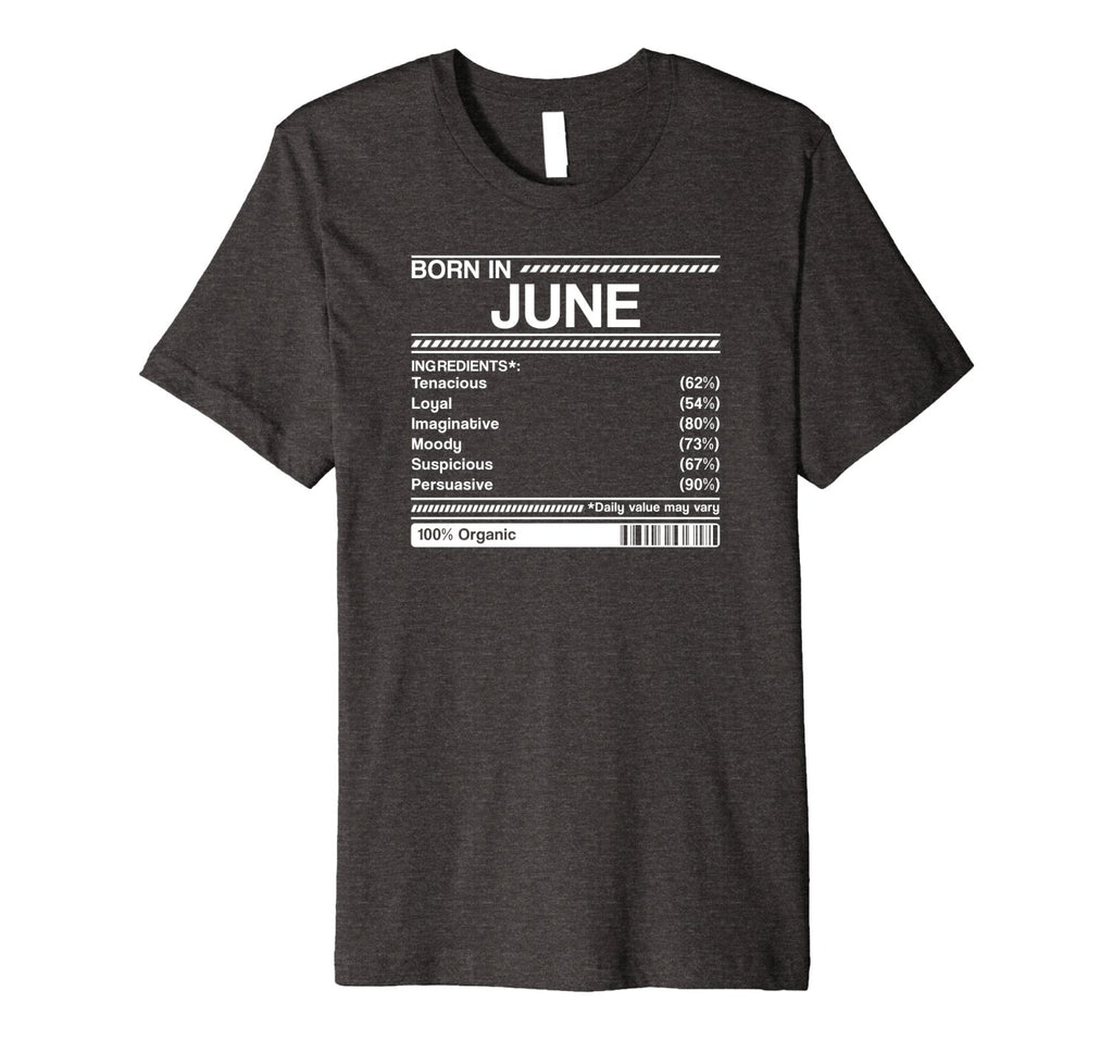 born in june birthday facts gift t-shirt