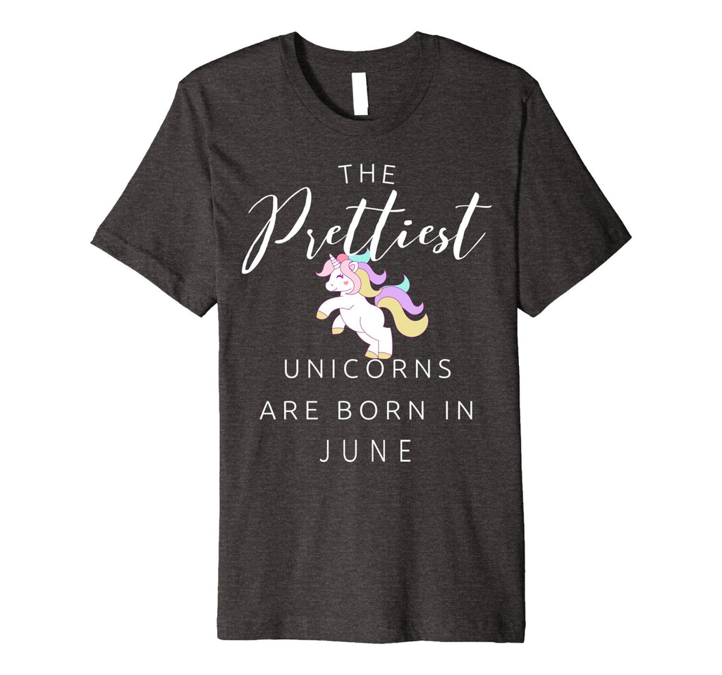 Unicorns are Born in June Cute TShirt Birthday Gift