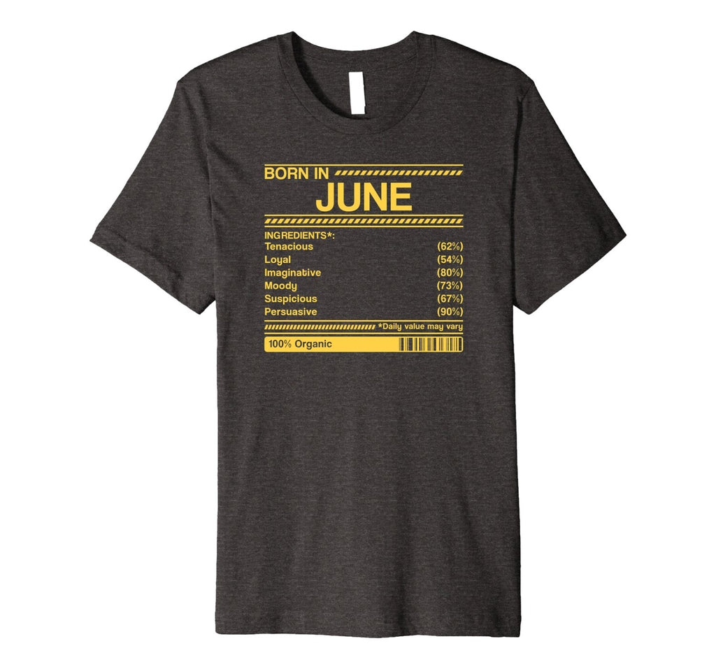 born in june birthday facts gift t-shirt
