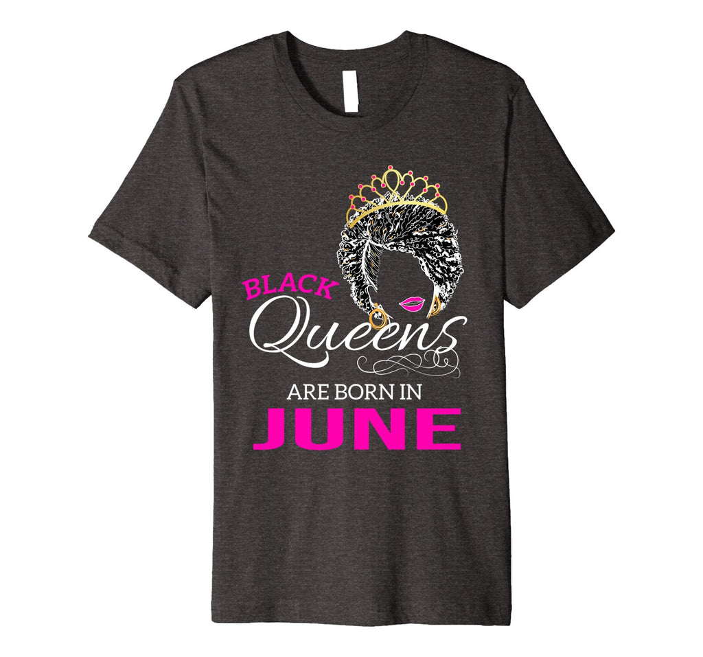African American Black Queens Born in June Birthday Shirt