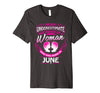 Image of June Birthday Shirt Never Underestimate Woman Zodiac
