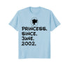 Image of Princess Since June 2002 T-shirt 16th Birthday Gifts
