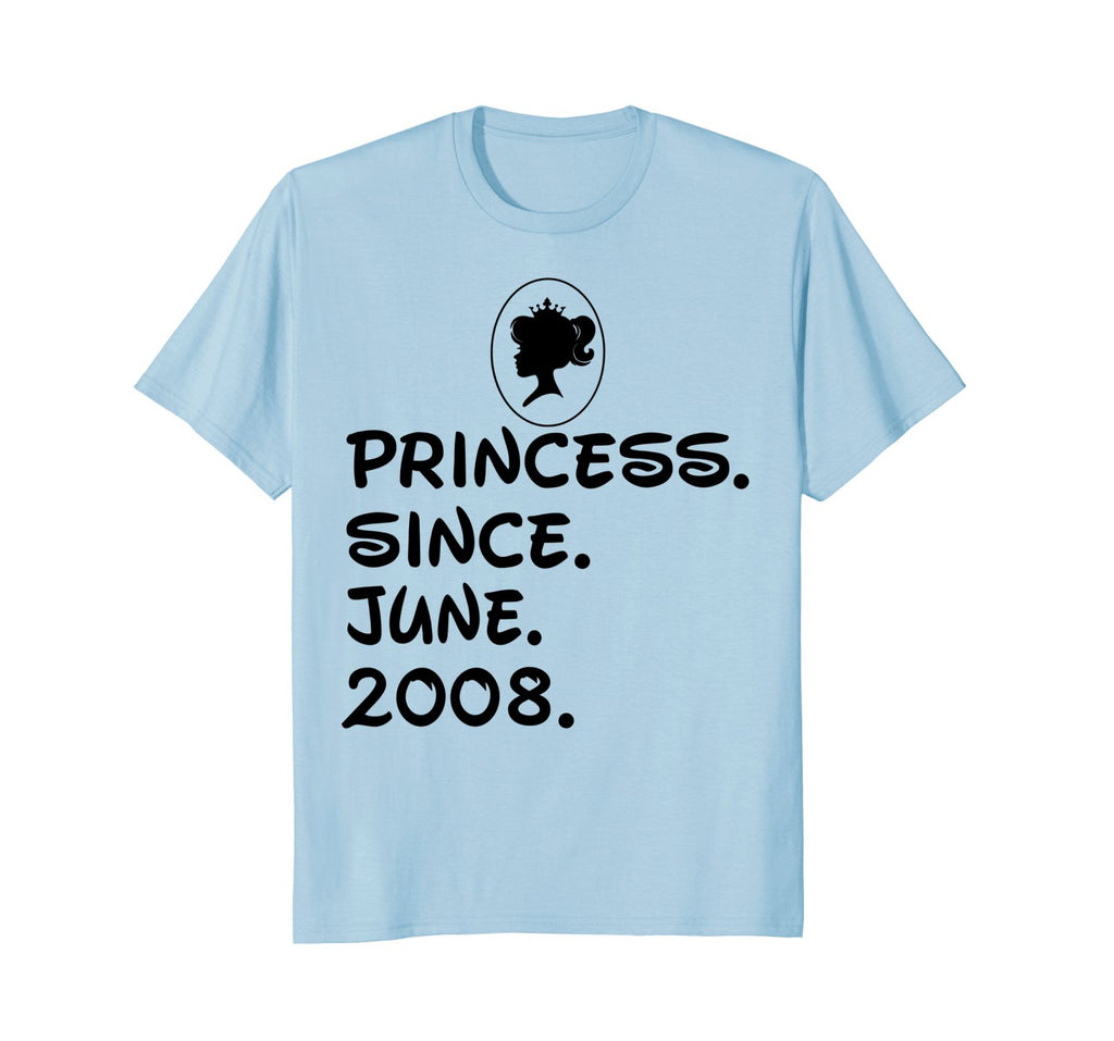 Princess Since June 2008 T-shirt 10th Birthday Gifts