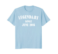 Legendary Since June 2016 2nd Birthday T Shirt
