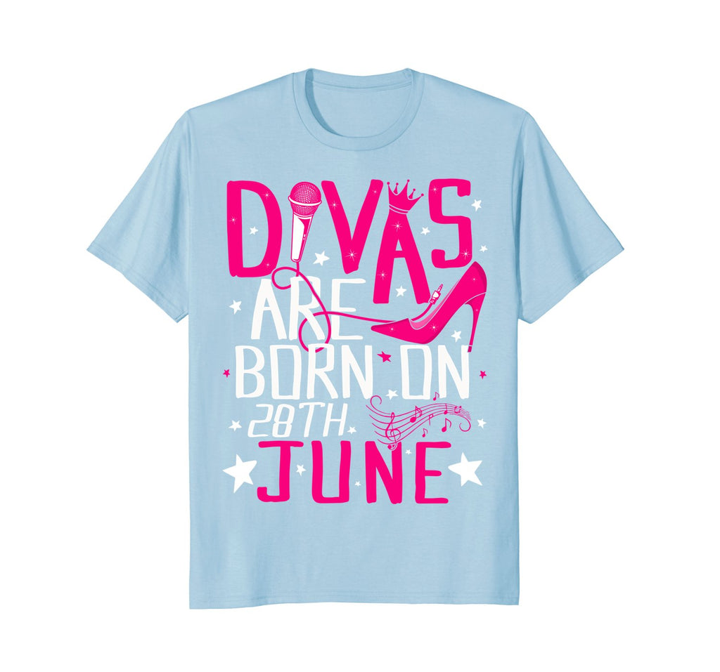 Divas Are Born On June 28th T-shirt Gemini Cancer Birthday