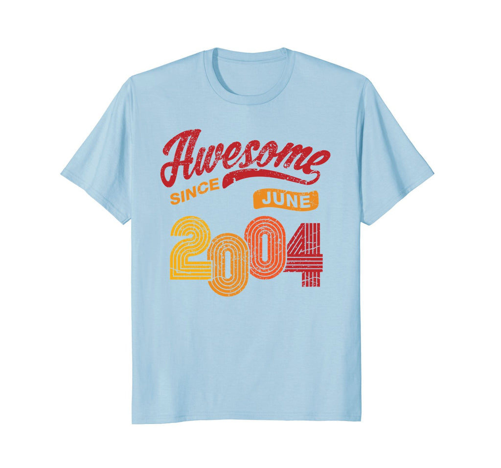 Awesome Since June 2004 Shirt Vintage 14th Birthday Tee