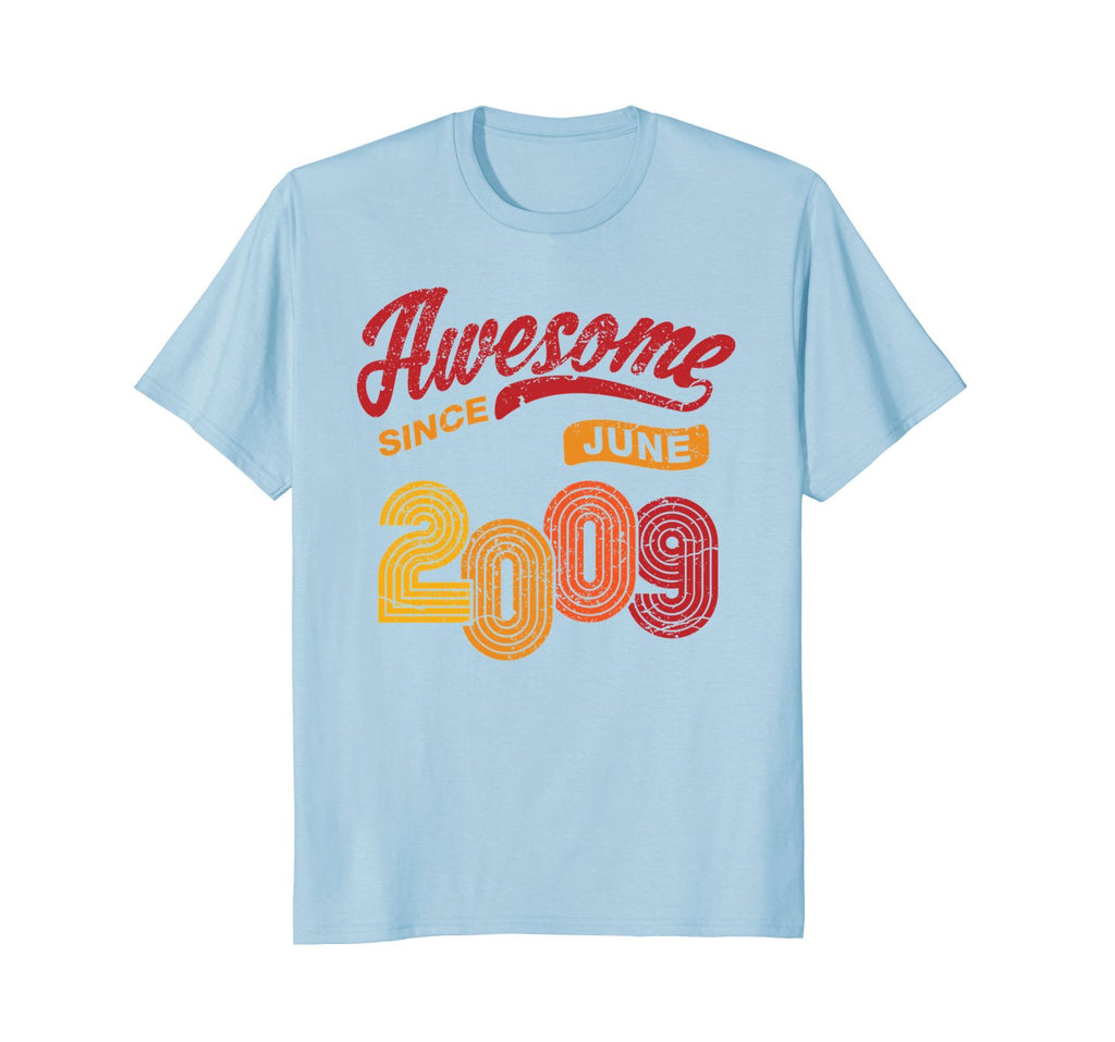 Awesome Since June 2009 Shirt Vintage 9th Birthday Tee