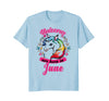 Image of Unicorns Are Born in June T-Shirt Birthday Gift