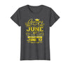 Image of Womens Golden Real Queens Are Born On June 13 Birthday Shirt