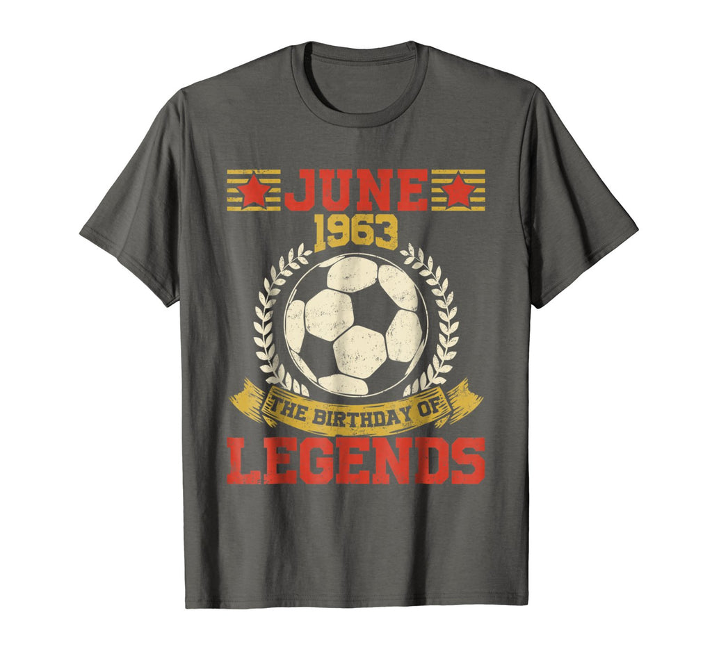 55th Birthday The Birthday Of Legends Soccer June 1963 Tee