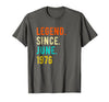 Image of Legend Since June 1976 Vintage - 42nd Birthday Gift T-Shirt