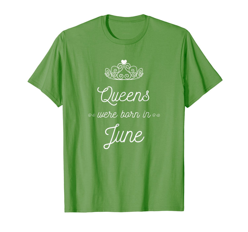 Queens were born in June T-Shirt Birthday Girl Gift Tee