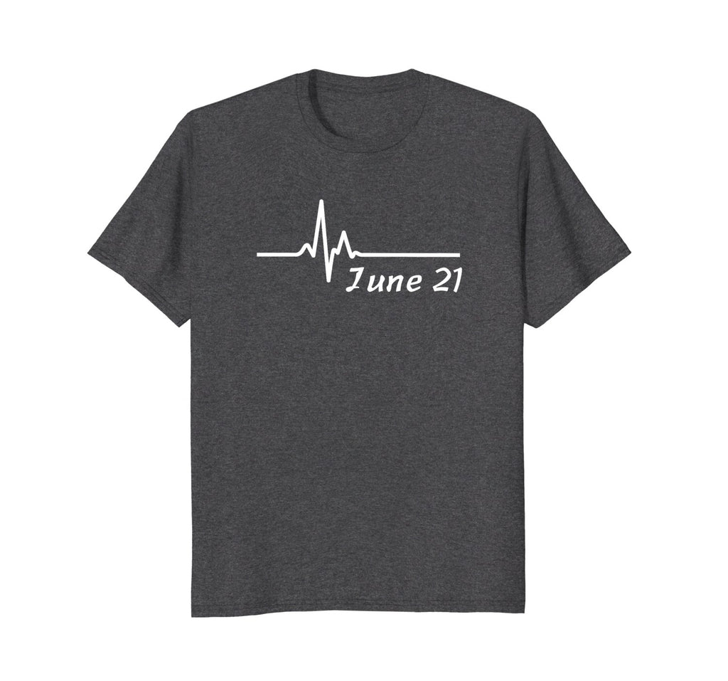 June 21st Anniversary T-Shirt Couples Birthday Wedding Gift