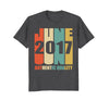 Image of Retro June 2017 T-Shirt Vintage 1st Birthday Gift Shirt