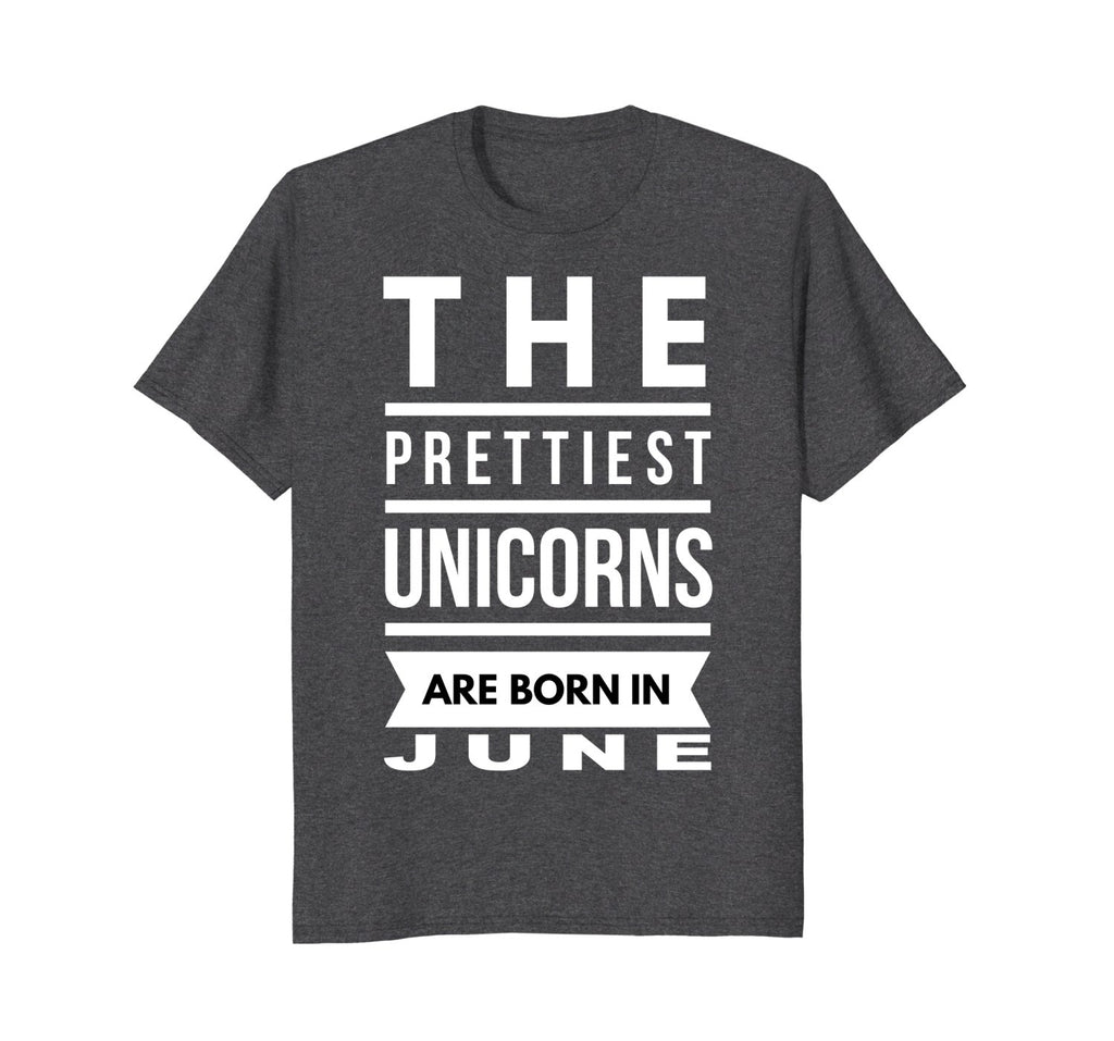 Unicorns are Born in June Cute TShirt Birthday Gift