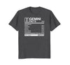 Image of gemini facts born in May &amp; June birthday zodiac t-shirt