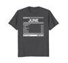 Image of born in june birthday facts gift t-shirt