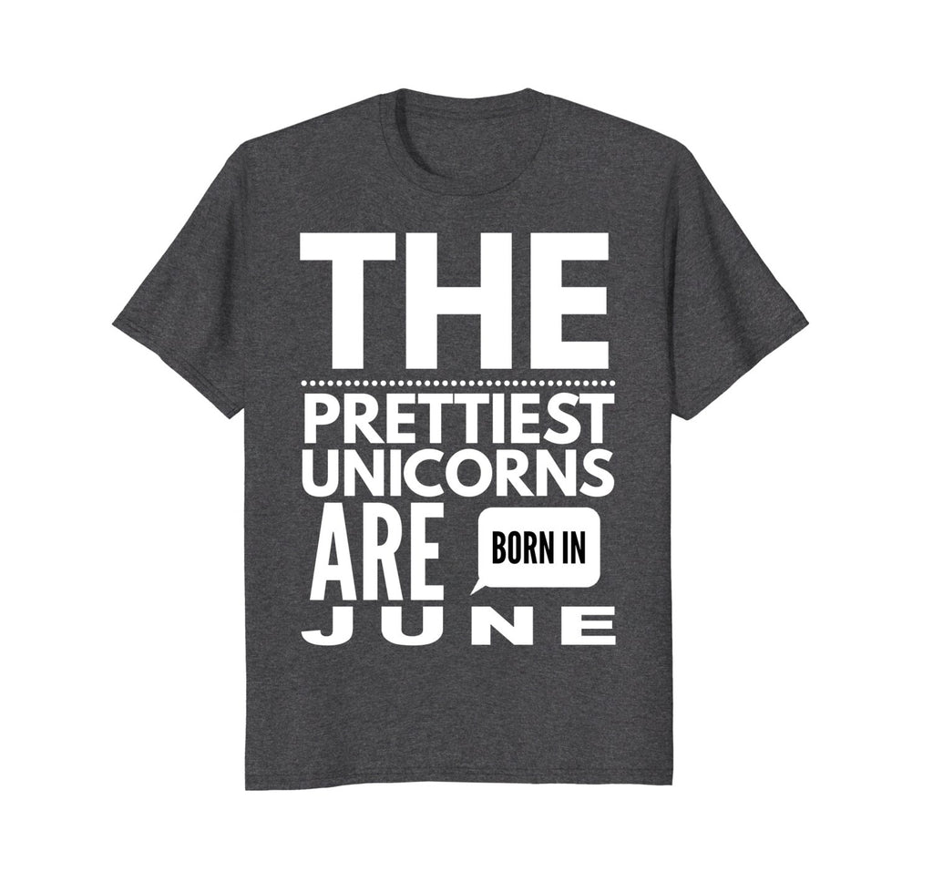 Unicorns are Born in June Cute TShirt Birthday Gift