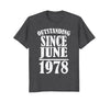 Image of 40th Birthday T-Shirt - Forty Bday Tee Born in June 1978