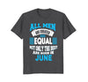 Image of Born in June Birthday TShirt For Mens Women Kids