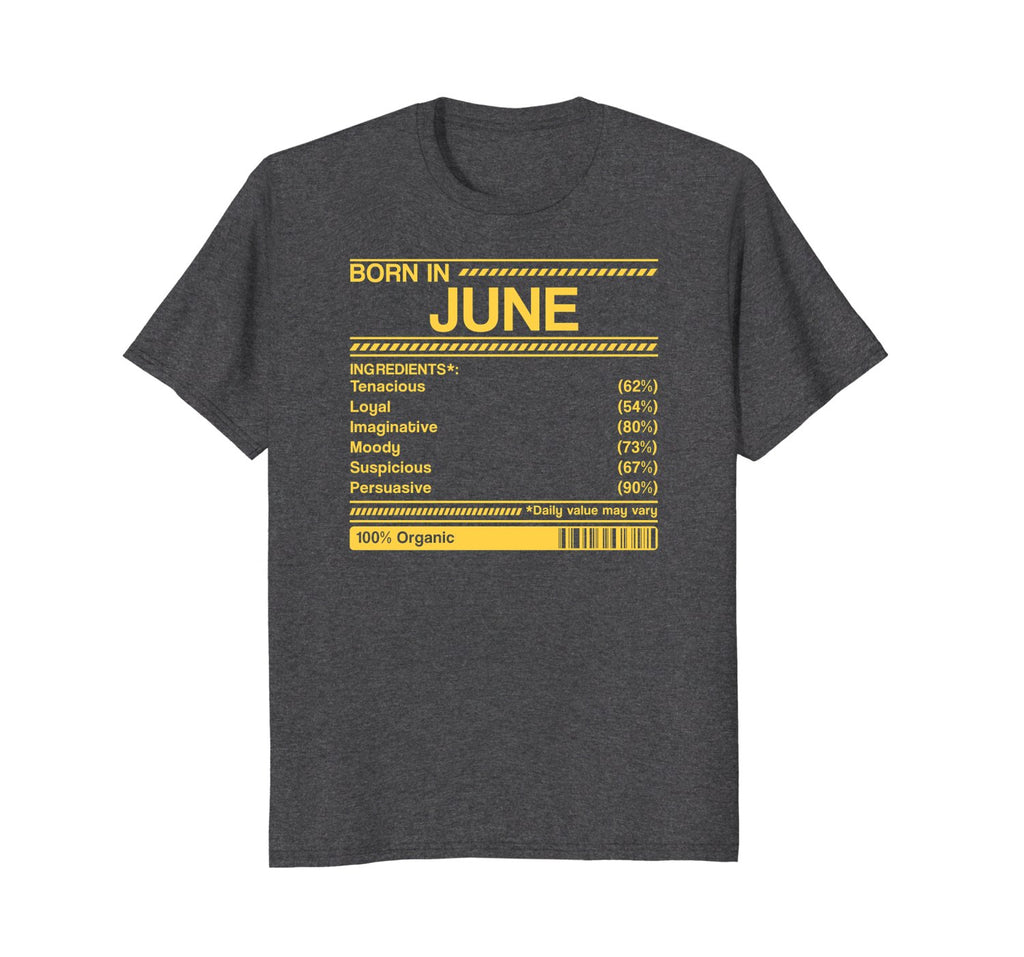 born in june birthday facts gift t-shirt