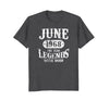 Image of June 1968 T-Shirt The Year Legends Were Born 50th Birthday