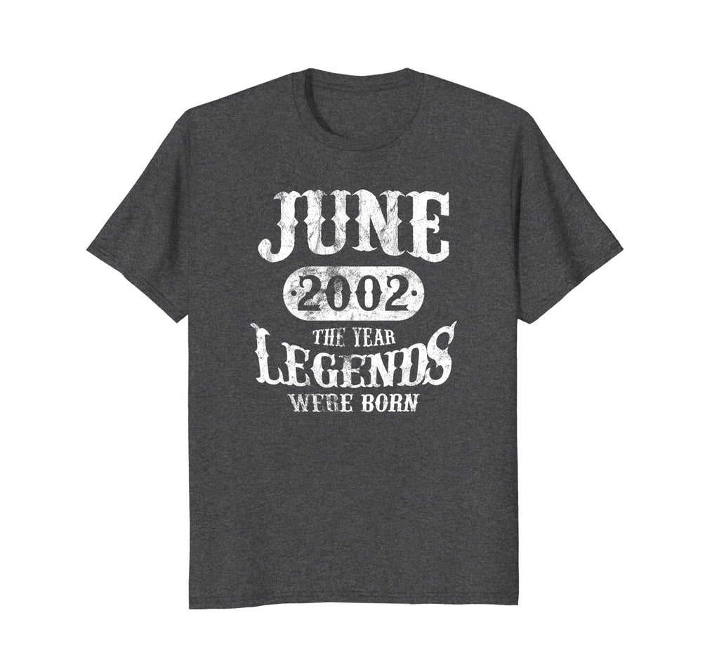 June 2002 T-Shirt The Year Legends Were Born 16th Birthday