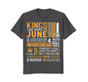 Image of Kings Are Born On June T-shirt Birthday In June Birth Month