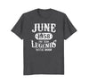 Image of June 1958 T-Shirt The Year Legends Were Born 60th Birthday
