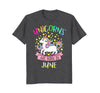 Image of Unicorns Are Born In June T-Shirt - Cute Gift For Birthday