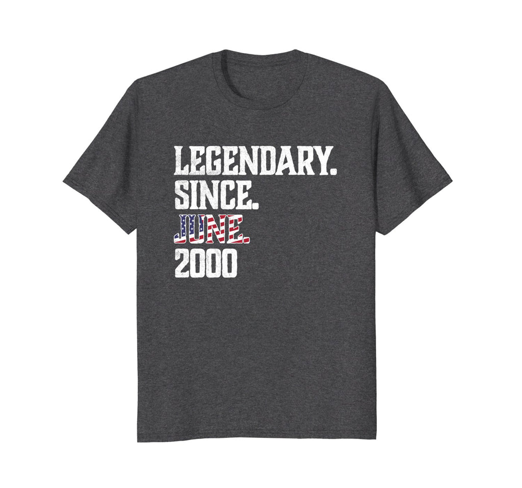 Legendary Since JUNE 2000 T-Shirt 18th funny birthday Shirt