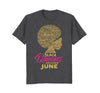 Image of Black Queens Are Born In June Shirt Birthday Gift Tee