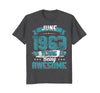 Image of June 1963 Birthday 55 Years Of Being Awesome T-Shirt