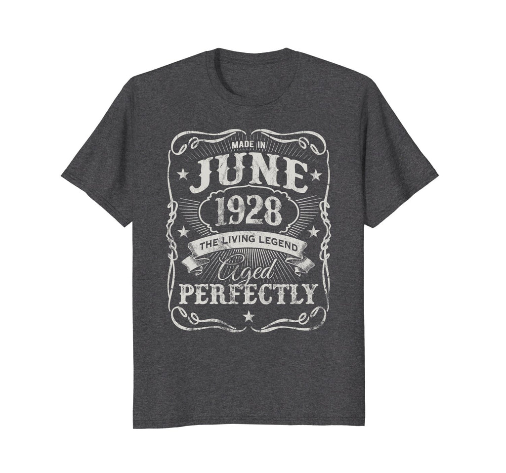 Vintage Made In June 1928 Shirt 90th Birthday Living Legend