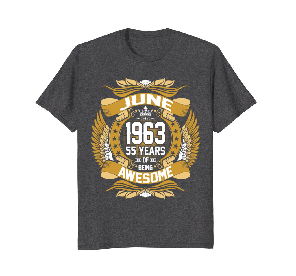 June 1963 55th Birthday 55 Years Old Gift T-Shirt